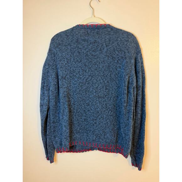 Vintage Heirloom Collectables Y2K Hearts Love Valentines Button Sweater Medium - Picture 2 of 9